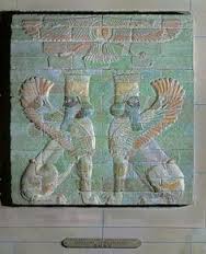 59 - winged disc image on Babylonian wall