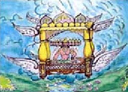 68 - Hindu alien sky-god in his sky-shem; Uavimana