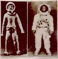 82 - Equador artifact of alien astronaut, & alike modern day American astronaut