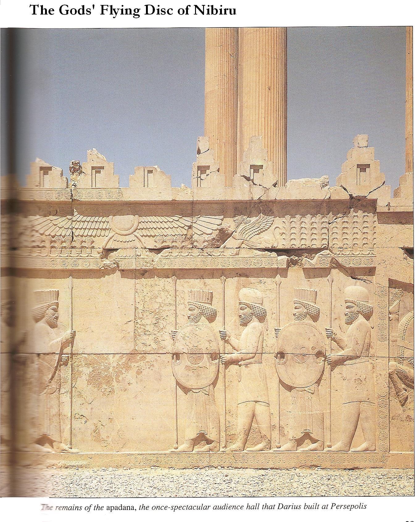 84 - winged disc at King Darius Hall, Persepolis