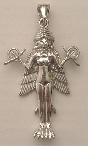 9b - winged Goddess of Love & sky-pilot Inanna; ancient artifacts of Inanna vary in size & type