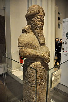 1 - ancient statue of god Nabu, artifact discovered at the Temple of Nabu; Nimrud, Mesopotamia