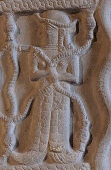 10 - Ninhursag & Ningishzidda's entwined serpents, Louvre