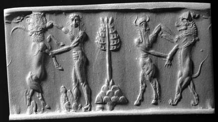 12 - Marduk's Rocket-Spade symbol_ Gilgamesh & Enkidu battle beasts