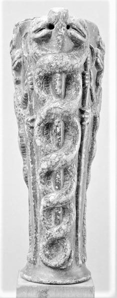 19 - entwined serpent symbol of Ningishzidda's work fashioning modern man