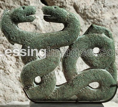 23 - entwined serpent symbol for DNA master Ningishzidda, 2600 B.C. So. Iran artefact