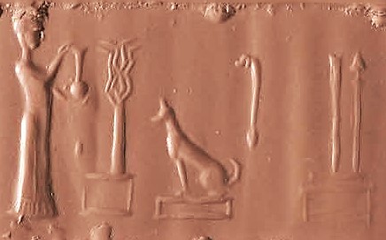 25 - Adad's Lightning, Shala with her dog, Enki's Turtle Head, Nabu's Stylus, & Marduk's long stage Rocket symbols