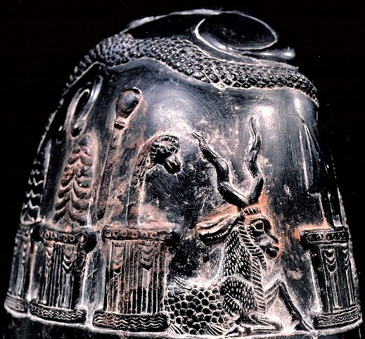 29 - Ningishzidda's Serpent, Anu's & Enlil's Royal Crown of Horns Ninhursag's Umbilical Chord Cutter, unidentified, Enki's Turtle & Goat-Fish, & Marduk's Spade-Rocket symbols