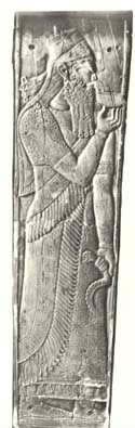 3 - ivory panel of giant god Ashur found in Nimrod