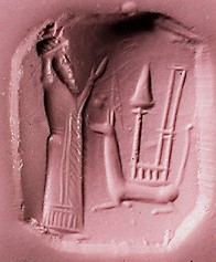 31 - Marduk's long stage Rocket & Nabu's Double-Stylus symbols atop Marduk's Mushhushshu symbol_ Nabu seal