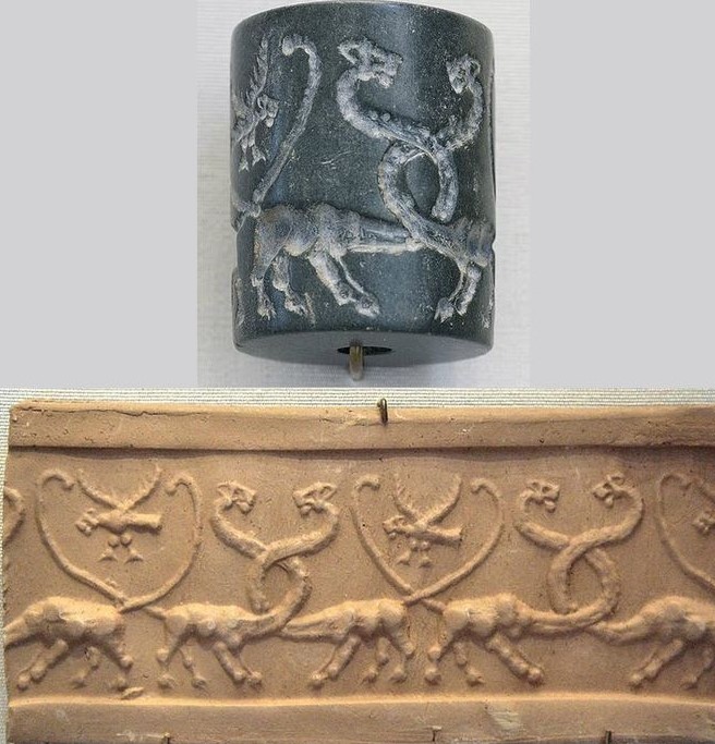 31a - entwined animal necks depicting Ningishzidda's symbol
