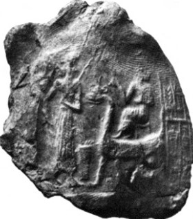 40 - unidentified gods & Marduk riding upon his Mushhushshu animal symbol
