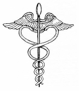 43 - Caduceus Symbol, entwined serpent symbol of Ningishzidda's work fashioning modern man