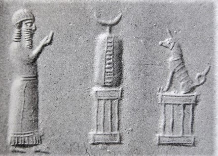 4i - Nabu seal of him in his temple residence giving praise