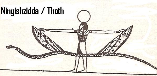 50 - Egyptian god Thoth - Ningishzidda & his serpent symbol