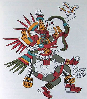 63 - feathered serpent god Quetzalcoatl