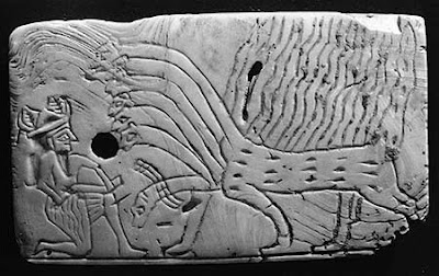 8 - Ashur & father Marduk's Mushhushshu with many heads symbol