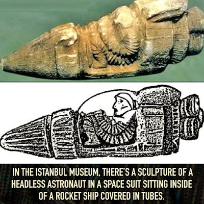 36 - ancient shuttle with alien astronaut