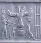 1a - Etana & his pilot symbolized by early man as an eagle