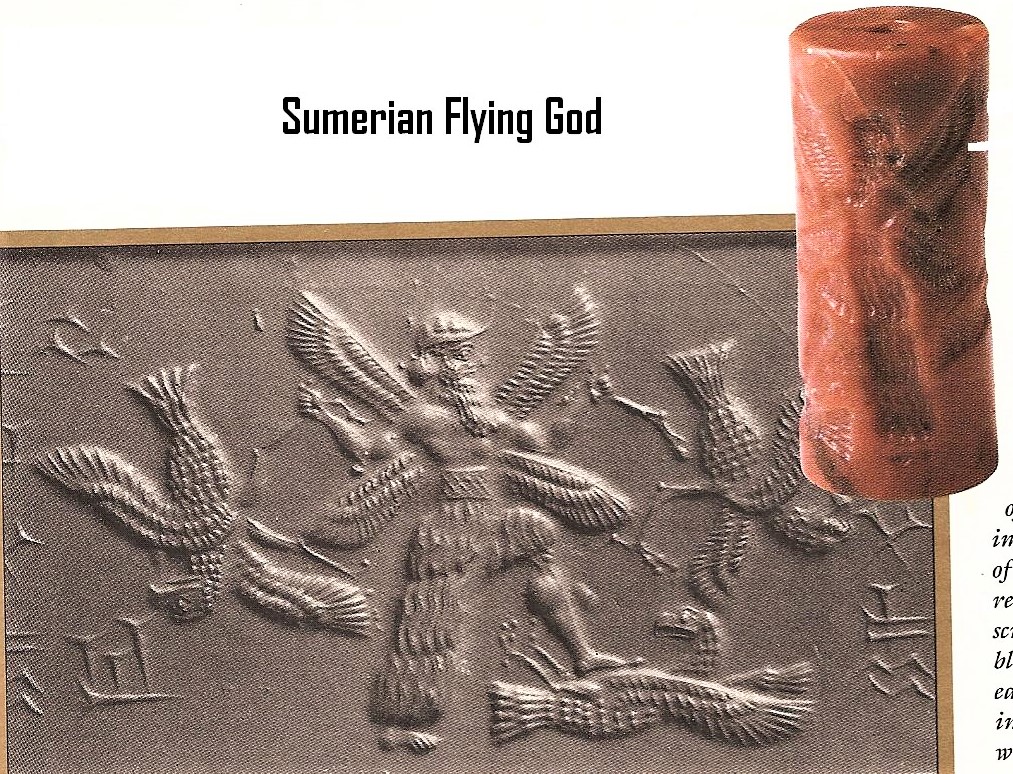 1ye - winged god battles winged bird symbols for other gods