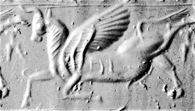 2 - Mesopotamian white winged sky-horse Pegasus, son to Enki