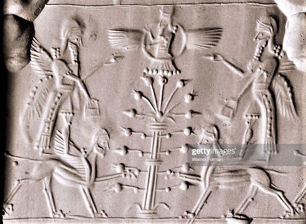 73 - Ashur in sky-disc above Tree of Life