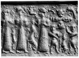 10a - unidentified giant goddesses, one easily lifts lion by one leg