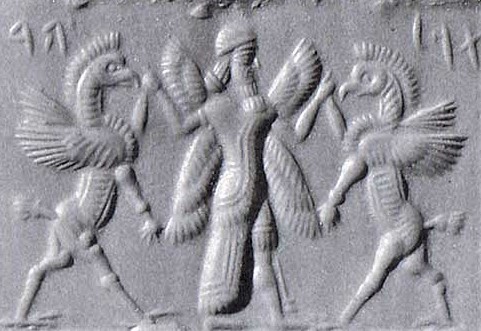 14 - Ninurta OR Marduk battles birdbeings, animal symbols of unidentified gods