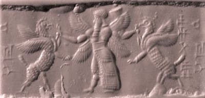 15 - Ninurta OR Marduk battles unidentified animal symbols of gods