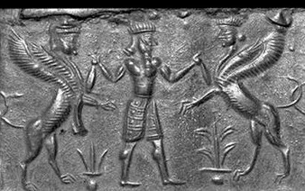 19 - Marduk OR NInurta battles 2 winged animal symbols of alien gods