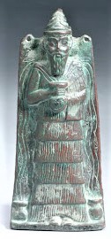 1ca - Enki, patron god over the Life-Giving Waters; Royal Ontario Museum; it was the god of waters that dammed the Nile, brought sweet waters to Dilmun, today's Oman area, & much more