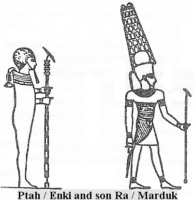 20a - Ptah / Enki & his 1st son Marduk - Ra; Enki was well known & well worshipped in their ancient land of Egypt