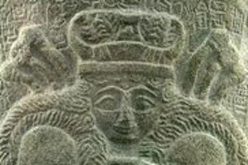 20c - Ninhursag, Divine Daughter to Anunnaki King Anu, the divine cow in her symbol due to birthing so many gods