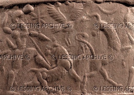 25 - Ninurta OR Marduk battles animal symbols of unidentified gods