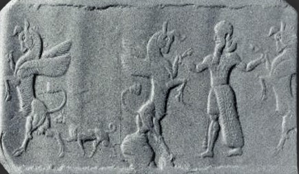 28 - Marduk battles animal symbols of possibly Ninurta & Adad, OR, NInurta battles unidentified animal symbols
