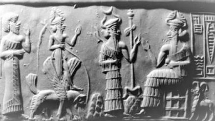 2la - semi-divine king, Ninurta, Nannar, & their father Enlil
