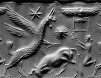 40 - Marduk animal symbol attacks Adad bull symbol