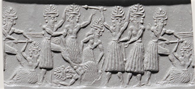 5 - alien giant Anunnaki royal family members battle each other for domination over the all