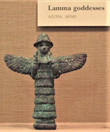 6 - winged praising goddess Ninsun, Ninurta's daughter, spouse to Uruk's 3rd king, King Lugalbanda