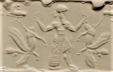 8 - Marduk OR NInurta battle 2 unidentified winged pilot animal symbols of gods