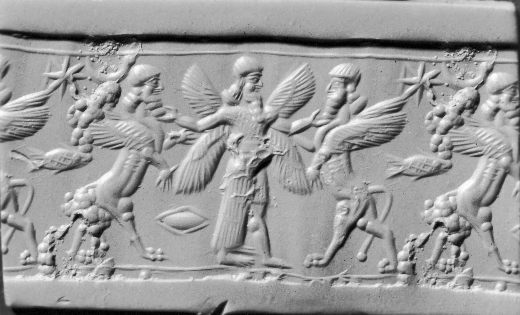 9 - Marduk OR Ninurta battle unidentified animal symbols of alien gods
