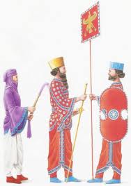 4 - court eunuch, Xerxes, & Royal guard