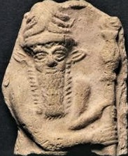 5 - Enkidu relief, he fought along with Gilgamesh, he lived with Gilgamesh while on the trail, & was killed later for helping Gilgamesh