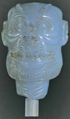 5 - carved Humbaba artifact, purposely keeping the ancient story alive through the centuries