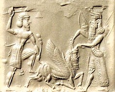 7a - Gilgamesh & Utu slay the Bull of Heaven
