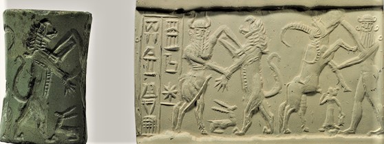 9c - Enkidu & Gilgamesh battle beasts