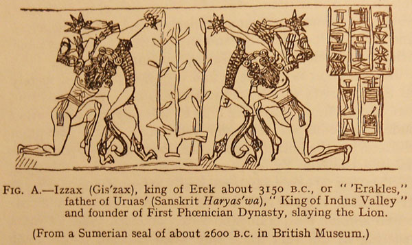 - early Uruk king from long, long ago, the giant mixed-breeds were given positions of power over earthlings, acting as go-betweens for the gods & earthlings