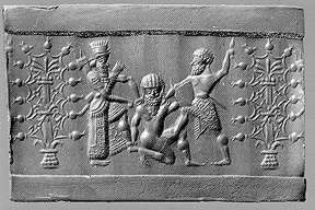 za - Enlil orders execution of Enkidu for killing Humbaba, SEE _Epic of Gilgamesh_