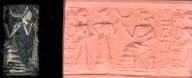 44 - semi-divine made king, Inanna, & her mother Ningal; Inanna brings semi-divine king as her spouse before her mother Ningal