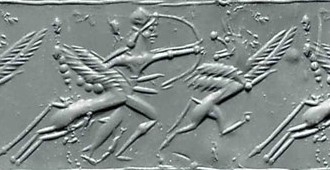 19 - Ninurta battles Anzu for Enlil's "Tablets of Destinies"